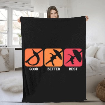 Discover Fencing Swords Good Better Best Fleece Blankets