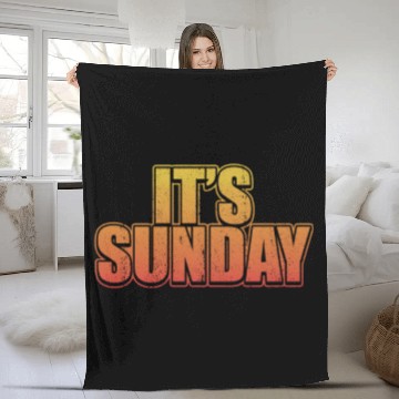 Discover Grunge Sunday Vintage Jokes Distressed Prankster Fleece Blankets