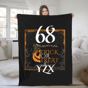 Discover Halloween trick or treat Fleece Blankets