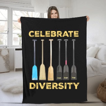 Discover Funny Dragon Boat Racing Paddle Fleece Blankets