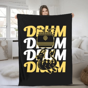 Discover Funny Dragon Boat Racing Paddle Fleece Blankets