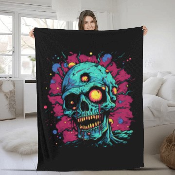 Discover Infected Zombie Fleece Blankets