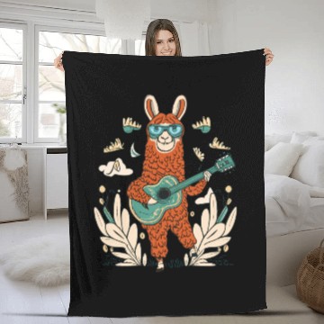 Discover llama song Fleece Blankets