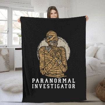 Discover Ghost Hunting Paranormal Investigator Fleece Blankets
