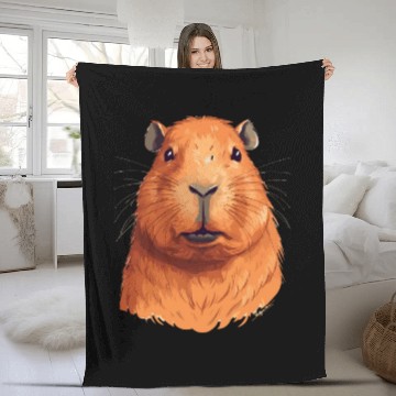 Discover Capybara In Nature Fleece Blankets