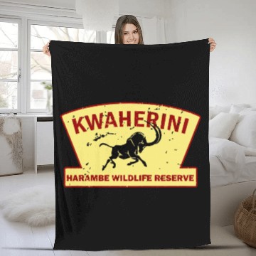 Discover Kwaherini Harambe Wildlife Reserve Fleece Blankets