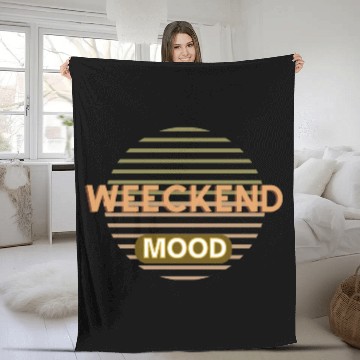 Discover weekend mood Fleece Blankets