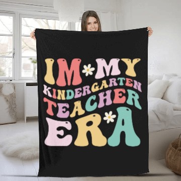 Discover In My Kindergarten Teacher Era Fun Back To School Fleece Blankets
