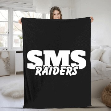 Discover SMS Raider spirit wear and game day wear Fleece Blankets
