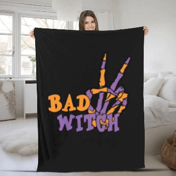 Discover BAD WITCH VIBES Fleece Blankets