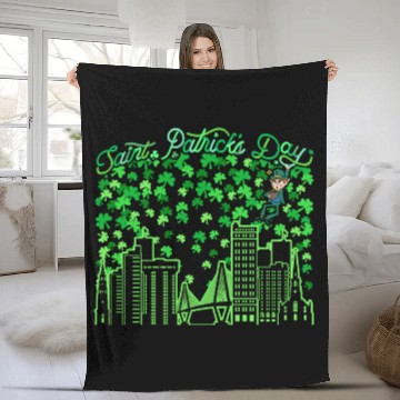 Discover Saint Patrick's Day Charleston South Carolina Fleece Blankets