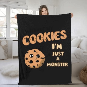 Discover Cookie Lover Funny Baking Pun Fleece Blankets