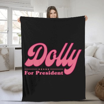 Discover Dolly Parton For President Election Fleece Blankets