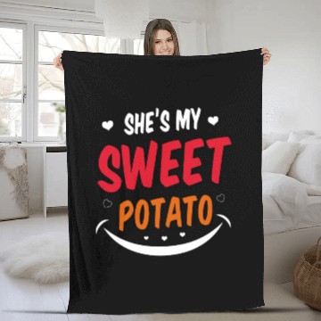 Discover She Is My Sweet Potato Fleece Blankets