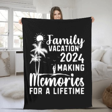 Discover Family Vacation Making Memories Lifetime Fleece Blankets