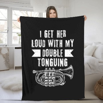 Discover Mellophonist Musical Instrument Orchestra Fleece Blankets