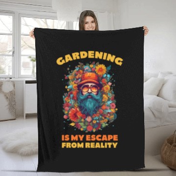Discover Gardening Garden-plants Landscape-Gardener sayings Fleece Blankets