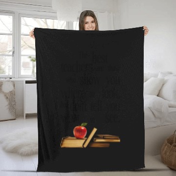 Discover The Best Teachers, Teacher Appreciation Fleece Blankets