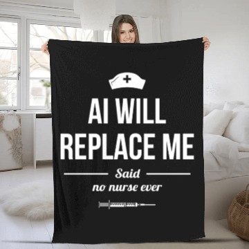Discover Medical Worker Registered Nurse RN Hospital Fleece Blankets