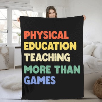 Discover Physical Education Phys Edu Teacher Pe Fleece Blankets