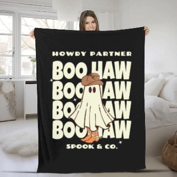 Discover Howdy Partner Boo Haw Spook & Co. Fleece Blankets