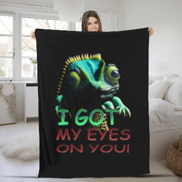 Discover I GOT MY EYES ON YOU Fleece Blankets