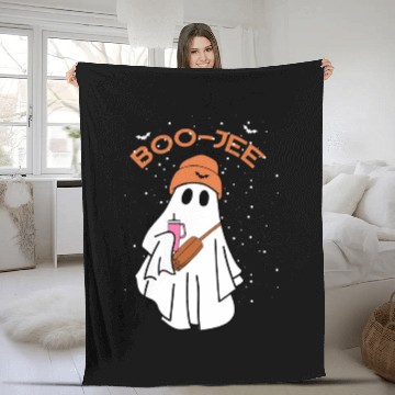 Discover Spooky Season Cute Ghost Halloween Costume Boo-Jee Fleece Blankets