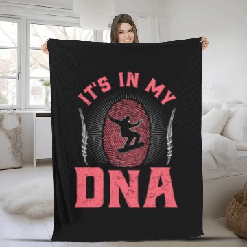 Discover Snowboarder It's in my DNA Snowboarding Winterpark Fleece Blankets