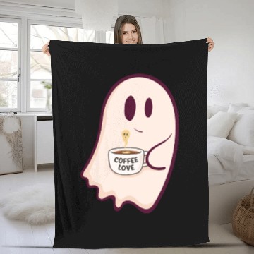 Discover Forget Candy Just Give Me Coffee, Funny Halloween Fleece Blankets