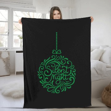 Discover Silent Night Ornament Christmas Xmas Holiday Fleece Blankets