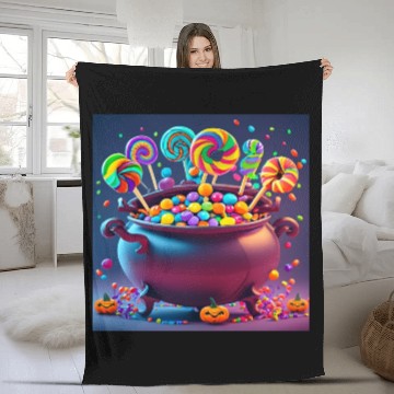 Discover Sweets Halloween Fleece Blankets