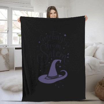 Discover Greetings from Salem Massachusetts Fleece Blankets
