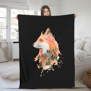 Discover WOMENS FOX Fleece Blankets TOP