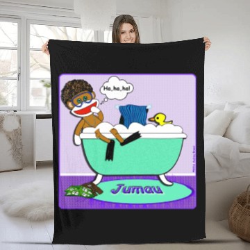 Discover Jumau the Sock Monkey Fleece Blankets
