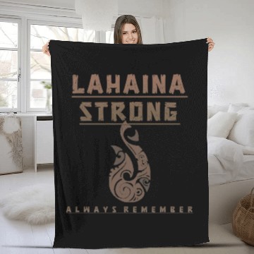 Discover Lahaina Strong: Traditional Fish Hook Fleece Blankets
