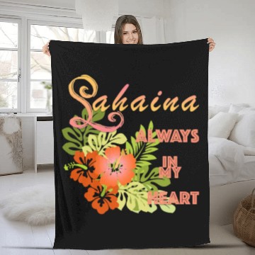 Discover Lahaina: Always in my Heart 1 Fleece Blankets