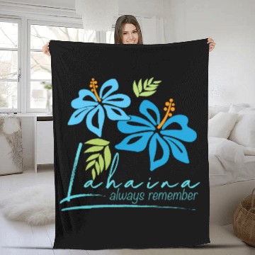 Discover Hawaiian Hibiscus: Lahaina - Always Remember Fleece Blankets