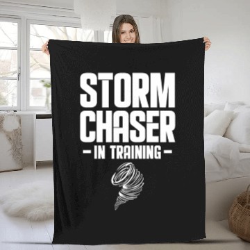 Discover Storm Chaser In Training Fleece Blankets