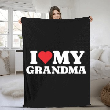 Discover I Love My Grandma Fleece Blankets