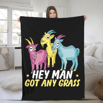 Discover Goat Lover Kid Ranch Wool Farm Animal Farming Fleece Blankets