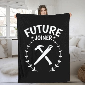 Discover Future Joiner Woodworker Forestry Worker Fleece Blankets