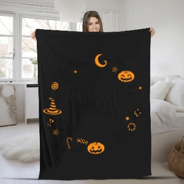 Discover Embroidered Ghost Dogs Trick or Treat Halloween Sw Fleece Blankets