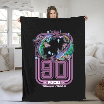 Discover Pisces Born in 1990 Zodiac star sign horoscope Ast Fleece Blankets
