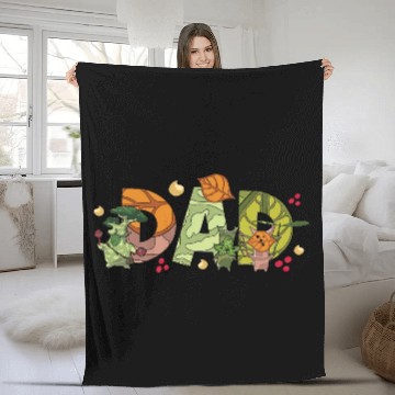 Discover Zelda Dad Father Day Korok Zelda Plant Fleece Blankets