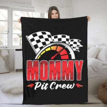 Discover Mommy Pit Crew Fleece Blankets