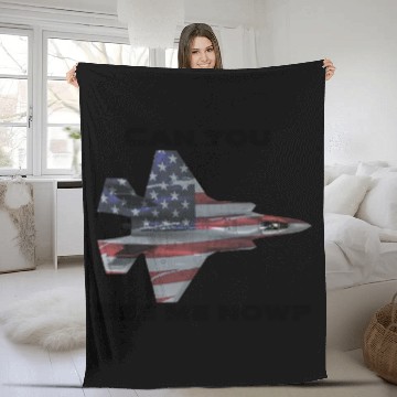 Discover Can you see me now F-35 Fleece Blankets