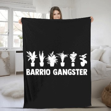 Discover Plant Lover Gangster A Gardening Humor For A Fleece Blankets
