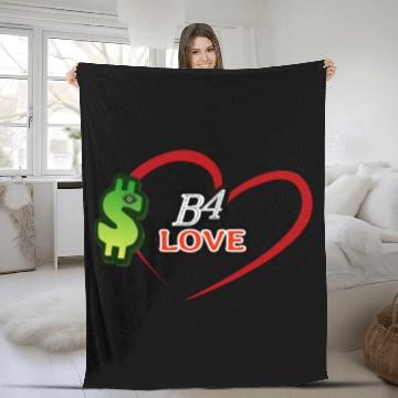 Discover Money B4 Love, $-before Love Fleece Blankets