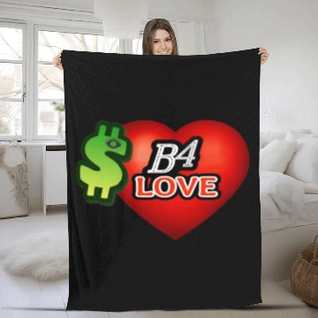 Discover Money B4 Love-1 Fleece Blankets