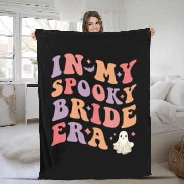 Discover In My Spooky Bride Era Halloween Wedding Bride Fleece Blankets